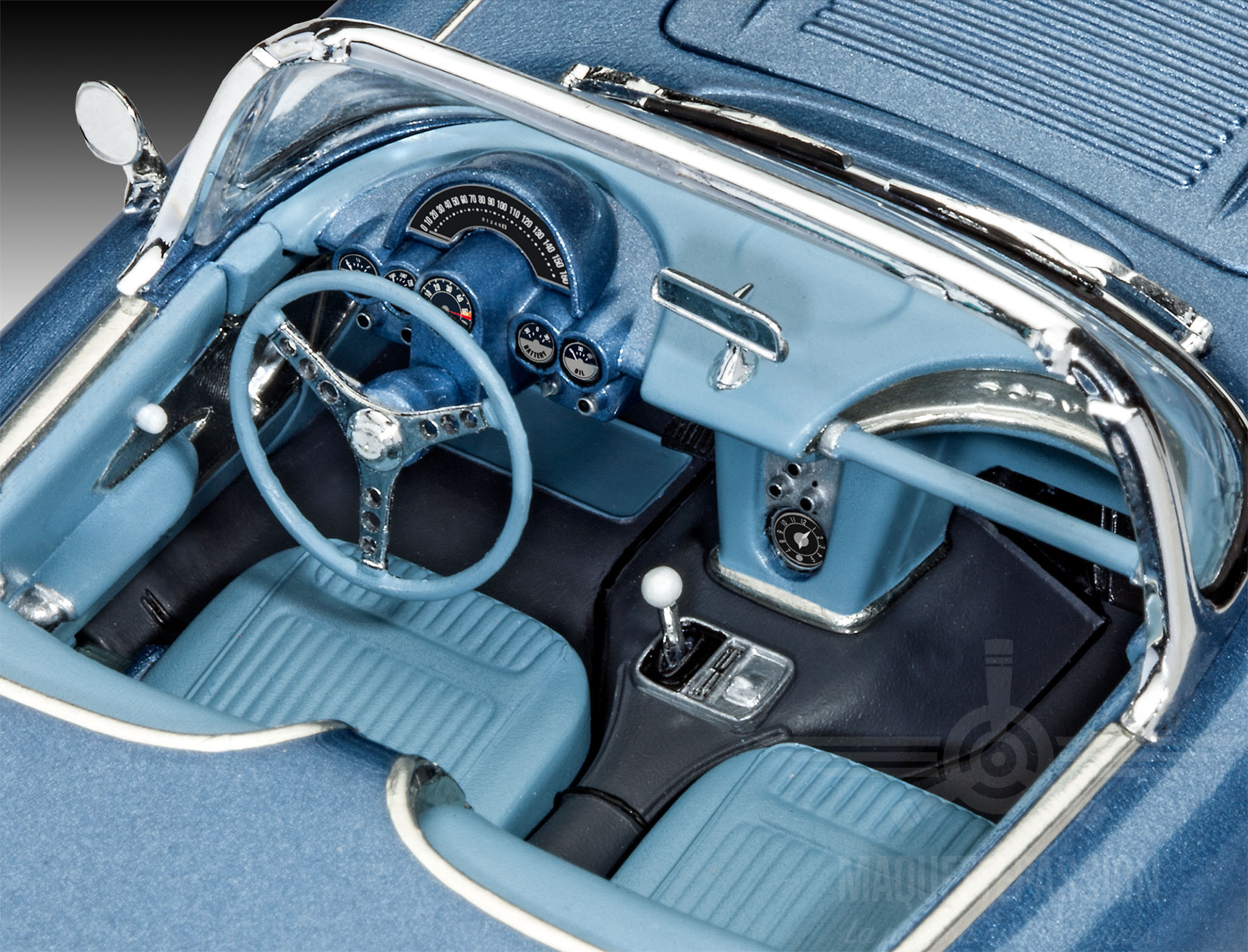 Revell Pro Modeler 1/25 – Chevrolet Corvette Roadster 1958 – Maquette état Neuf